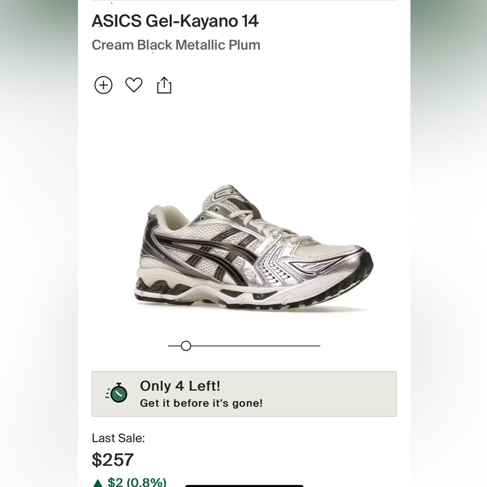 ASICS Gel-Kayano 14
Cream Black Metallic Plum